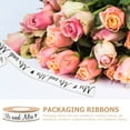 thumbnail image 3 of Delicate Ribbon Gift Packing Ribbon Cotton DIY Ribbon Creative Ribbon Layout for Wedding Party Gardening Craft (Mr. and Ms.), 3 of 9