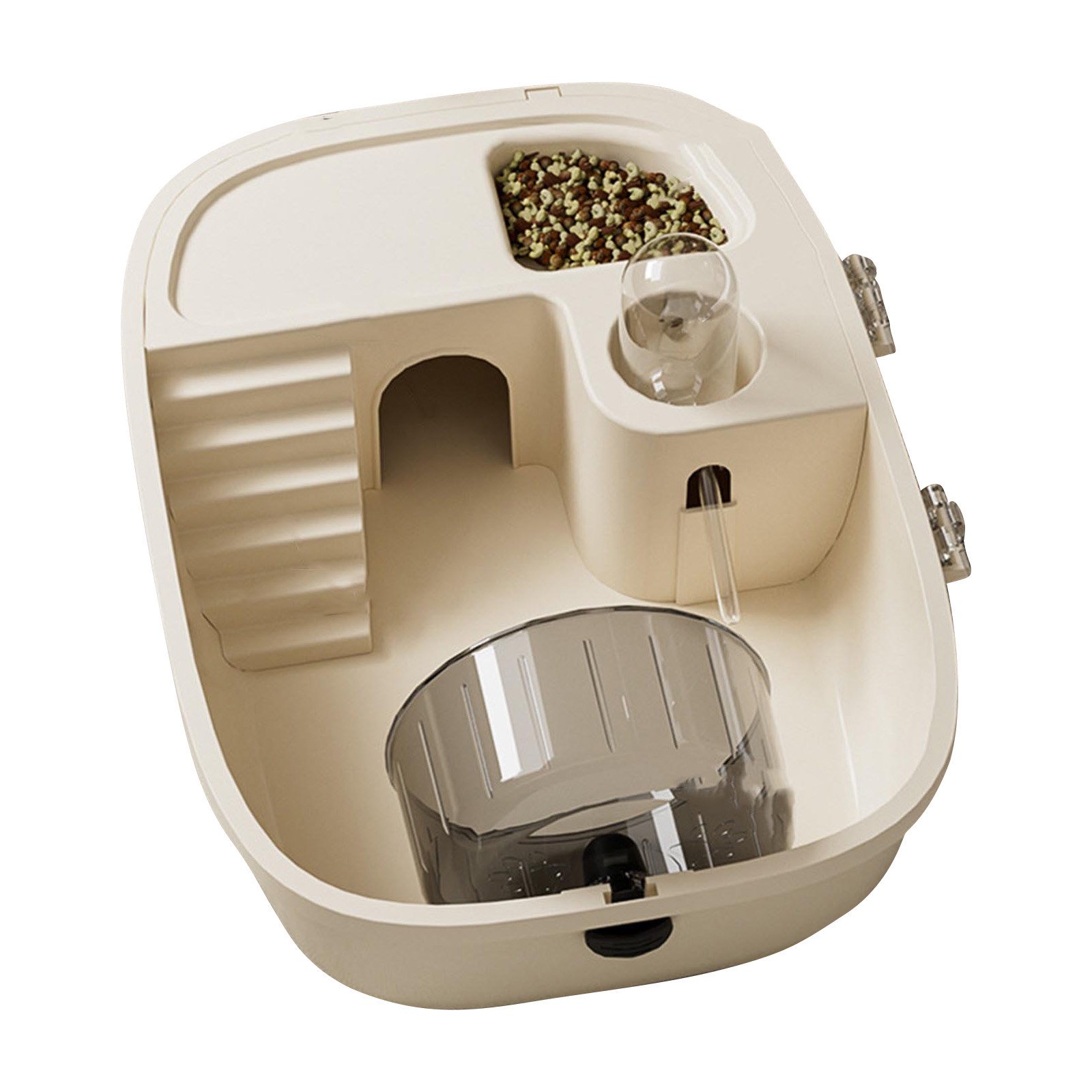 Hamster Cage Openable Top Small Pet Habitat for Hamsters Mice Gerbils Indoor Rodent Home Multi Level Activity Villa with Easy Access Feeding Port Clear Viewing Panels
