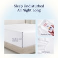 thumbnail image 4 of King Size Fitted Sheet Cotton Thread Count Sateen Deep Pockets Durable Fitted Sheet Only (King ), 4 of 8