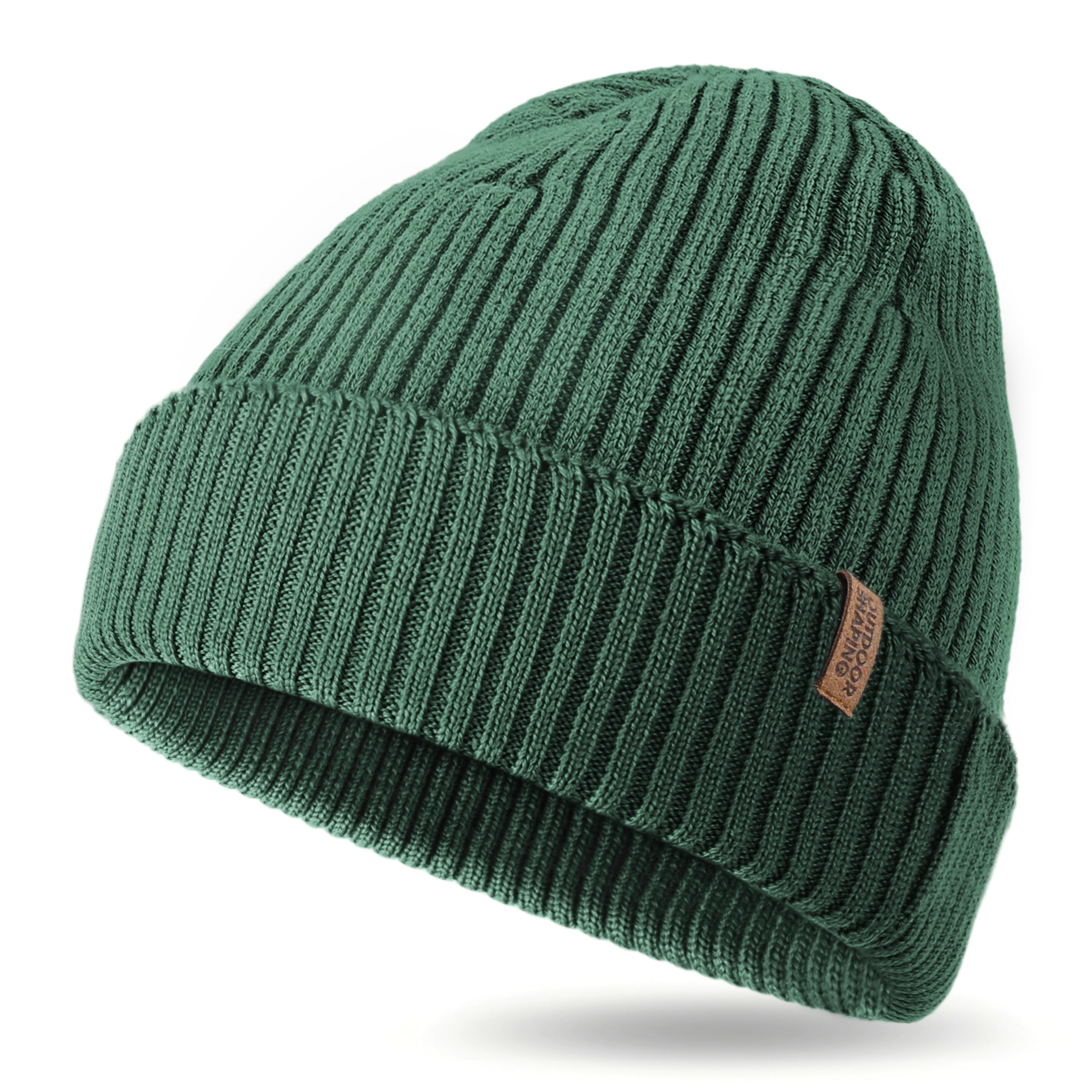 Wool Beanie for Men & Women, Unisex Daily Cuffed Plain Classic Silent Cuffed Beanie, Charcoal Black - – HAAKWEAR  main image 2