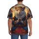 thumbnail image 3 of Fotbe Maple Leaf Meditating Squirrel Camisa Estampada de Manga Corta para Hombre, Casual de Verano, Estilo Playero, Sin Arrugas-Small, 3 of 5