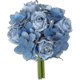 thumbnail image 1 of Flores artificiales ramo mixto rosas artificiales ramo de hortensias 9 cabezas reales, 1 of 5