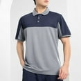 thumbnail image 2 of yillto Men Big and Tall Golf Shirts Collared Button Neck Short Sleeve Casual Tee Summer Loose Tshirts, 2 of 4