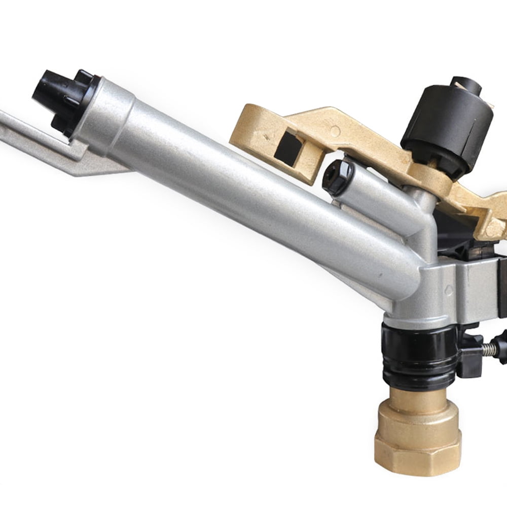 Zinc Alloy Sprayer Nozzles, Adjustable Impact Sprinkler Gun for Irrigation, Dust Removal, and Green Belt Use, 5.1-25m3 Flow, 16-29m Range, 360 Degree Rotation