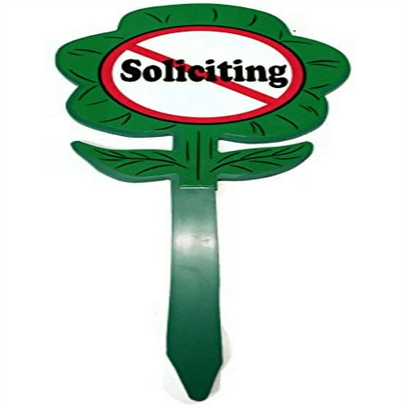 No Soliciting Yard Sign-By Duke Za Daisy