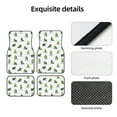 thumbnail image 3 of Daiia Cute Avocado Yoga Printed Car Floor Mats Set of 4, Durable Non Slip Auto Floor Carpet, Car Interior Carpets Proof Foot Pads Anti-Slip Cushion Automoetive Accessories, 3 of 6