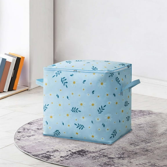 Ikohbadg Oversized Clothes Quilts Storage Bag, Portable Zipper Storage Box, Lightweight Organizer for Moving, Camping, and Home Storage, Versatile, Foldable, Large Capacity