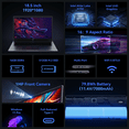 thumbnail image 7 of Laptop 18.5" FHD AX18 Laptop Intel Alder Lake N150 16GB DDR4 512GB SSD 18.5" FHD Windows 11 Pro WiFi 5,Gray, 7 of 7