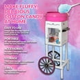 thumbnail image 4 of Nostalgia Professional Cotton Candy Cart, 36” Tall Vintage Style Cotton Candy Machine with Storage Compartment, 4 of 5
