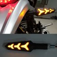 thumbnail image 2 of 4PCS Indicadores de motocicleta Colores Luces de señal de giro Indicadores de giro de motocicleta 12V 12 bombillas LED para motocicleta Moto Scooter Quad Cruiser Off Form, 2 of 5