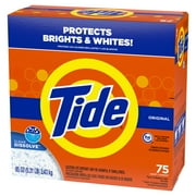 Tide Powder Laundry Detergent, Original Scent, 85 oz, 75 Loads