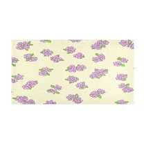 Lilac Blooms 39x20" Bath Mat Carpet, Absorbent and Non-Slip for Kitchen or Bathroom, Quick-Drying