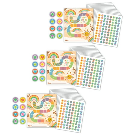 Teacher Created Resources Super Star Reward Trackers with Stickers, 3 Packs