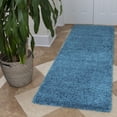 thumbnail image 1 of Ottomanson Non-Slip Rubberback Soft Shag Runner Rug for Hallway and Bathroom, Area Rug for Living Room, Bedroom, Dining Room, 1 of 2