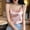 Pink, variant on DuoJiaJ Fashion Women V-Neck Casual Sleeveless Pearl Camis Vest Solid Loose Tops Summer Tank Tops Women Beige S