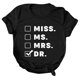 thumbnail image 3 of Gibobby Playera de Manga Corta Casual Suave Top para mujer, camisa con estampado letras, manga corta, cuello redondo, blusa superior informal, camiseta holgada(Negro,XL), 3 of 5
