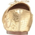 thumbnail image 3 of Sam Edelman Felicia Gold Boa Embossed Metallic Slip On Rounded Toe Ballet Flats (Gold Boa Embossed Metallic, 5.5), 3 of 6