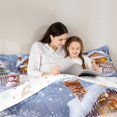 thumbnail image 5 of jejeloiu Cute Xmas Snowmen Full Size Comforter Sets,Merry Christmas Bedding Comforter Set,Happy New Year Bedding Sets For Girls Boys,Reathable Home Decor Reversible,3 Pieces, 5 of 8