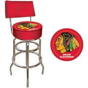Trademark Global NHL Padded Swivel Bar Stool with Back