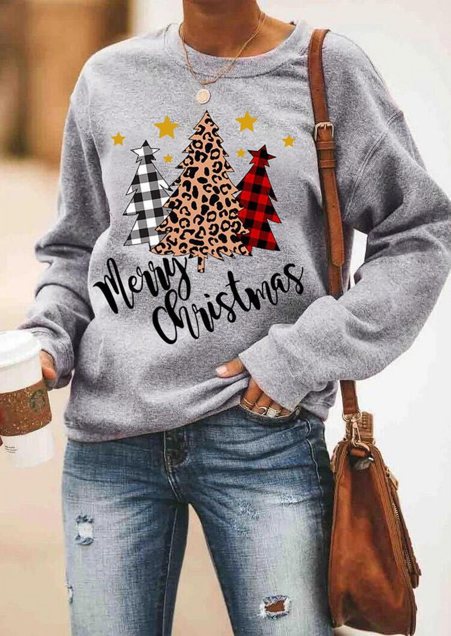 Women's Christmas Letter Print Round Neck Sweater Nigeria Ubuy