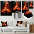thumbnail image 4 of Designart "Ritualistic Fire Folk Religion wall art" Spiritual Metal Wall Art Prints, 4 of 5