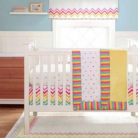 Migi Rainbow 5pc Crib Bedding Set - Value Bundle