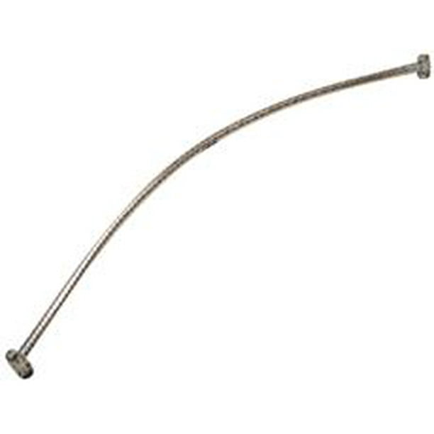Crescent Curved Shower Rod 5 Ft. Stainless Steel