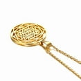 thumbnail image 2 of Trendy 14K Yellow Gold Sri Lanka Yantra Pendant Europe And America Style And Simple Necklace Suitable For Women And Men, 2 of 6