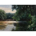 thumbnail image 2 of Alexander Koester 18x14 Black Ornate Wood Framed Double Matted Museum Art Print Titled - Pond, Viktring (Approx. 1908), 2 of 5