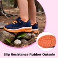 thumbnail image 3 of JOYFON Kids Shoes for Boys Girls Children Tennis Sports Athletic School Running Sneakers OrangeBlue Little Kids Size 11.5, 3 of 6