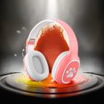 thumbnail image 1 of Auriculares inalámbricos SUSUchens con cancelación activa de ruido, sonido HiFi, compatible con tarjeta de memoria, plegables, compatibles con Bluetooth 5.3, color rosa, 1 of 8