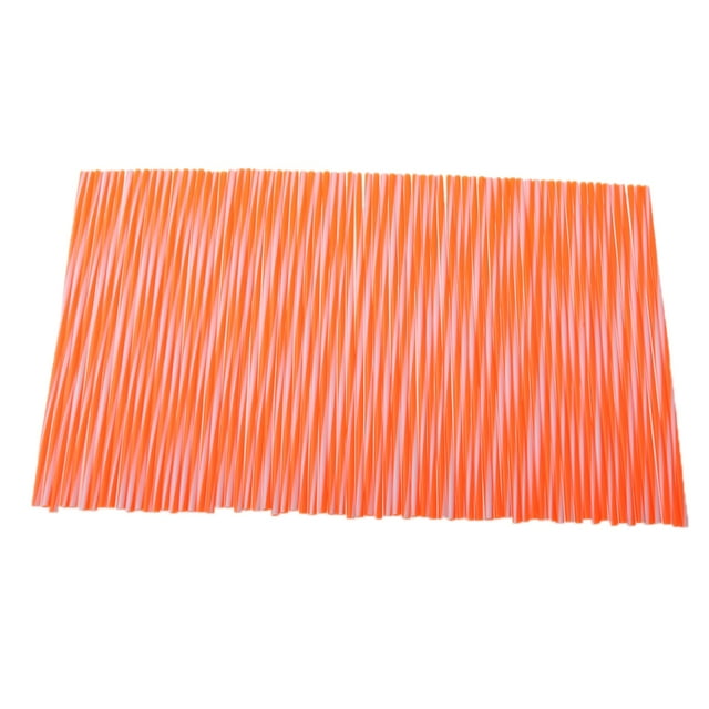 koolsoo 75Pcs 24cm Motocycle Wheel Rim Spoke Wraps Skins Cover Orange and White