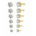 thumbnail image 1 of Aretes Xtellar  Zirconia Acero Inoxidable, 1 of 3