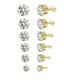 thumbnail image 1 of Aretes Xtellar  Zirconia Acero Inoxidable, 1 of 3