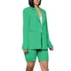 thumbnail image 1 of Chaquetas de traje de oficina Conjunto de pantalones cortos casuales de moda de manga larga de estilo simple de color sólido para mujer,blazer moda(Verde， XXL), 1 of 4