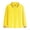 Yellow, variant on Kids Girls Long Sleeve Shirt Button Closure Collar Soft Pique Fabric Summer School Uniform Shirt,Sizes 5-6 Years Black