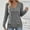 Gray, variant on Womens Long Sleeve Shirts V-Neck Fashion Casual Blouses Tops Fall Outfits Basic Tees Shirt Pullover Loose Trendy Comfortable Winter Clothes