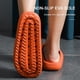 thumbnail image 3 of Zapatillas de baño de plataforma gruesa para mujer, chanclas antideslizantes de nube, sandalias de moda, suela suave, toboganes de interior EVA, 3 of 4