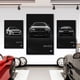thumbnail image 4 of Póster de coche deportivo de lujo japonés en blanco y negro pop, R34 Gtr 240sx, impresión en lienzo para pared, decoración de garaje y habitación, 4 of 5