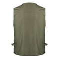 thumbnail image 3 of Men's Lightweight Outdoor Fishing Vest with 16 Pockets – Loose Casual Utility Cargo Vest for Travel & Safari, 3 of 5