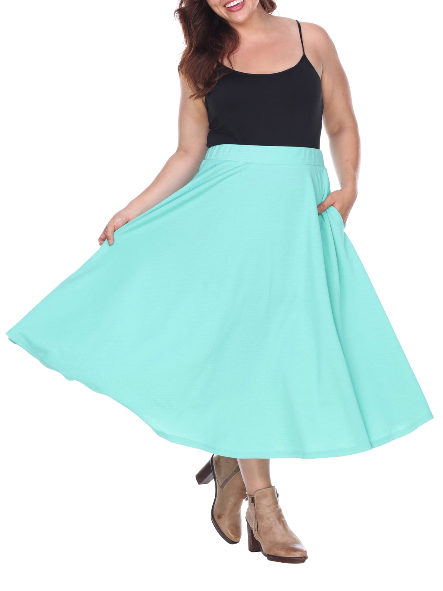 Tasmin' Flare Midi Skirts 