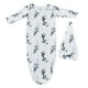 thumbnail image 1 of Vestido de bebé estilo anudado patrón de hoja de olivo transpirable cómodo suave saco de dormir infantil con sombrero, 1 of 9