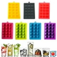 thumbnail image 2 of tooloflife 15 Grids Ice Cube Tray Mold Lidless Ice Container for Drinks Freezing Snacks Making Silicone, 2 of 4