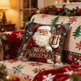 thumbnail image 1 of Funda de almohada de poliéster, decoración navideña, muñeco de nieve, ciervo, estampado navideño, funda de almohada para el hogar, la oficina, el coche, decoración de Halloween, decoración de otoño, d, 1 of 6