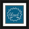 thumbnail image 1 of Lee, Judson 26x26 Black Ornate Wood Framed with Double Matting Museum Art Print Titled - Blessed, 1 of 4