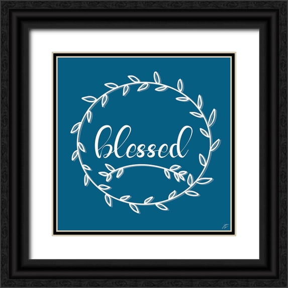 Lee, Judson 26x26 Black Ornate Wood Framed with Double Matting Museum Art Print Titled - Blessed