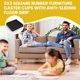 thumbnail image 2 of Paquete de 4 ruedas de goma cuadradas negras de 7,6 x 7,6 cm para muebles con agarre antideslizante. Almohadillas antideslizantes NOGIS para muebles y protectores de suelo para suelos de madera y, 2 of 7