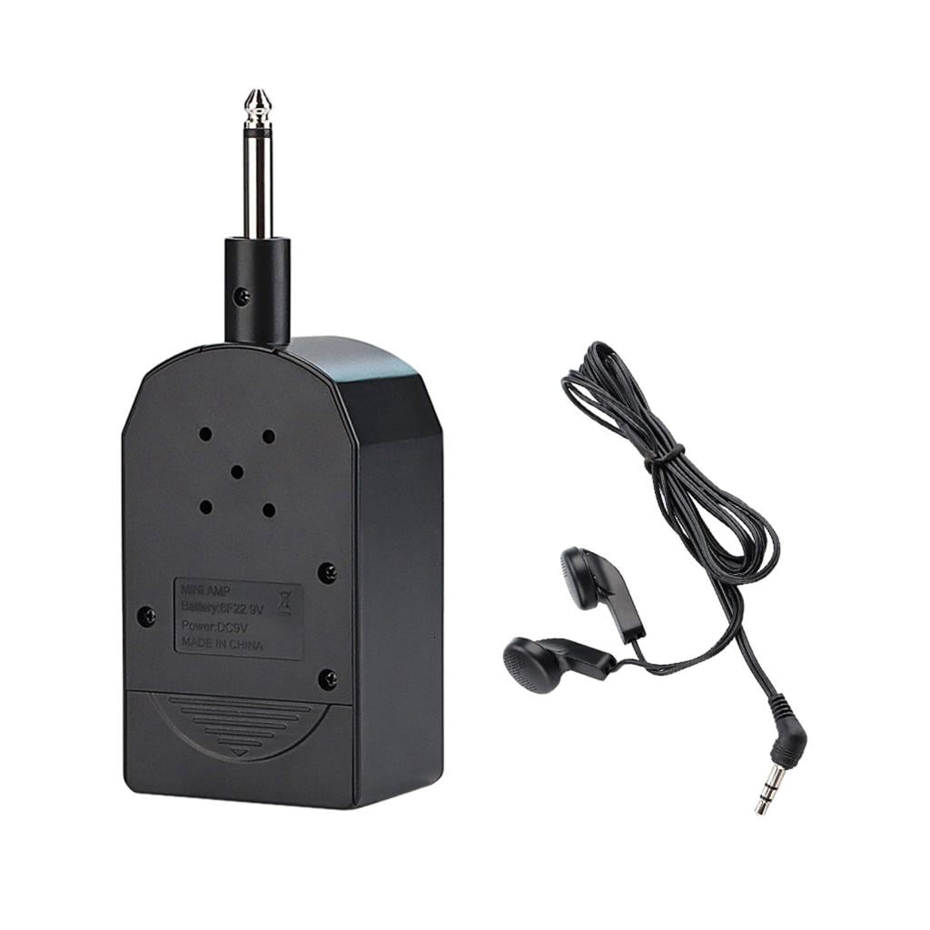 Compact Black Guitar Amplifier Light Weight Portable Guitar Headphone Amp
