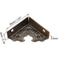 thumbnail image 2 of Metal Desk Corner Protectors Table Edge Cover Guard 26 X 26 X 9mm Bronze Tone, 2 of 4
