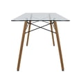 thumbnail image 2 of Mesa Rectangular de Cristal - Mundo In - Comedor MOB-T5 - Base Natural Mundo In Minimalista, 2 of 4
